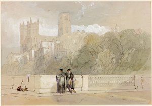 Durham Cathedral from the Prebends Bridge by William Roxby Beverley